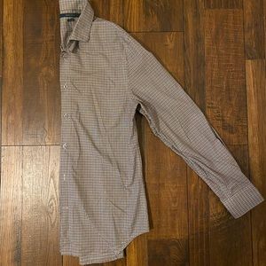 Perry Ellis Non-Iron checked dress shirt